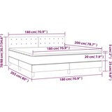  Box spring postelja z vzmetnico temno rjava 180x200 cm blago, (20902046) | Shoptok.si