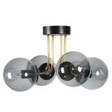 Opviq pablo 4 Lü siyah Füme Camlı avize blackfume chandelier | ePonuda.com