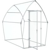  Kokošnjak srebrn 200x105x182 cm pocinkano jeklo | Shoptok.si
