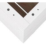  Vrtna sadilica bijela 60x60x72,5 cm od masivne borovine | shoptok.hr