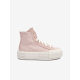 Converse World Pink Women's Ankle Sneakers on Chuck Ta Platform - Women
