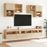  Zidni TV ormarić s LED svjetlima boja hrasta 100x30x40 cm | Eponuda.ba