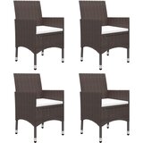  5-dijelni vrtni blagovaonski set smeđi | shoptok.hr