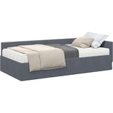  Kotni okvir postelje z matrico Drugo 2 pcs Siva Žamet, (5000121362) | Shoptok.si