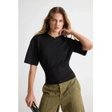 TRENDYOLMILLA ženska majica Twoaw27Ts00002, crna Cene