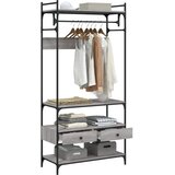  Ormar s ladicama sivi hrast 89x39x184,5 cm konstruirano drvo | Eponuda.com