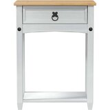  Konzolni stol Bijelo 55 x 35 x 73 cm Čvrsto borovo drvo - Bijelo | shoptok.hr