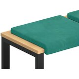  Jastučić za klupu 4 kom. Baršun Tirkizna Dubina 35 cm | shoptok.hr