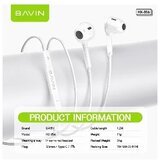 BAVIN slušalice Lightning bela - HX856 ( 90204 ) | ePonuda.com
