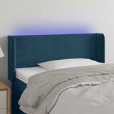  LED uzglavlje tamnoplavo 103x16x78/88 cm baršunasto | shoptok.hr