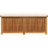  Vanjska kutija za jastuke 150x50x60,5 cm masivno drvo bagrema | shoptok.hr