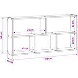  Polica na zidu Crni hrast 102 x 17 x 50 cm Konstruirano drvo | shoptok.hr