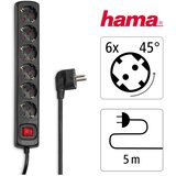 Hama Produžni kabl 6 utičnica, sa prekidačem, 5 m | Eponuda.ba