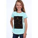Fasardi Girls' T-shirt with longer back, mint | Shoptok.si