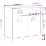  Komoda VIKEN antracit siva 80 x 40 x 80 cm konstruirano drvo - Antracit 1 | shoptok.hr