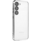  silikonska futrola sa niklovanim obodom za iphone 14 pro (6.1) srebrna Cene