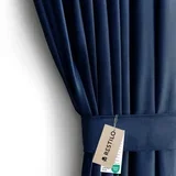 Curtain VELVET color indigo style classic tape type of material - textiles velvet 140x270