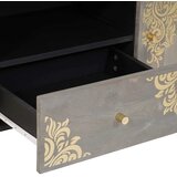 TV ormar s ladicama Siva 105 x 33 x 46 cm Čvrsto drvo manga | Eponuda.ba