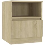 Furnova Nočna omarica sonoma hrast 40x40x50 cm iverna plošča, (21927488) | Shoptok.si