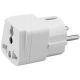 Univerzalni putni adapter 250V beli 10A
