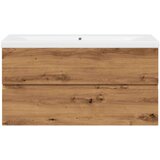 Ormarić s ugrađenim Lavabo - Umivaonikom boja hrasta 91x39 5x49 cm | shoptok.hr