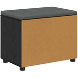  Klupa za hodnik s jastukom s policom Crni Hrast 60 x 38 x 46 cm | Eponuda.ba