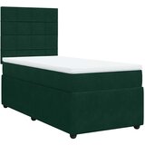 Box spring krevet s madracem tamnozeleni 100x200 cm baršunasti | shoptok.hr