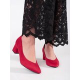 GOODIN Red suede women's pumps | ePonuda.com