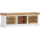 TV omarica iz trdnega mangovega lesa 118x30x40 cm, (20828514) | Shoptok.si
