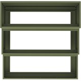  Vrtna saksija Maslinasto zelena 90 x 90 x 35 cm Čelična vrata | Eponuda.com