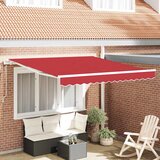  Povlačivi tende Crvena 350 x 250 cm Tkanina i Aluminij | shoptok.hr