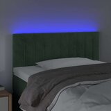  Posteljno vzglavje temno zeleno 80x5x78/88 cm žamet | Shoptok.si