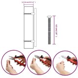  Ručke za ormarić 20 kom crne 160 mm od nehrđajućeg čelika | shoptok.hr