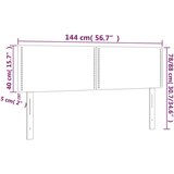  Posteljno vzglavje 2 kosa temno sivo 72x5x78/88 cm žamet, (20736743) | Shoptok.si