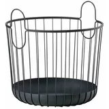 Zone črna kovinska košara za shranjevanje Inu, ø 40,6 cm