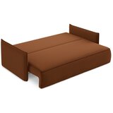 Makamii Žametna raztegljiva/s prostorom za shranjevanje sedežna garnitura v barvi terakote 225 cm Hula – | Shoptok.si