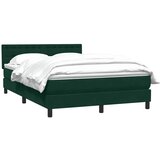 Box Spring krevet s madracem tamno zeleni 160x220 cm baršun | shoptok.hr