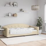 vidaXL Raztegljiva postelja krem 90x200 cm blago Cene