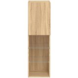 TV ormarići s LED svjetlima 2 kom boja hrasta 30 5x30x102 cm | shoptok.hr