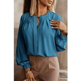 Fenzy Elegantna Košulja S Okruglim Izrezom, Petrol | shoptok.hr