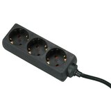  Kabel s utičnicama (Broj šuko utičnica: 3 Kom., Crne boje, 5 m, 3.500 W) | shoptok.hr