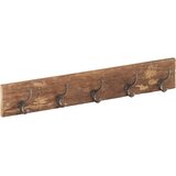  Vješalica za hodnik s 5 kuka 100x2,5x15 cm od obnovljenog drva | shoptok.hr