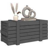  Kutija za pohranu siva 91x40,5x42 cm od masivne borovine | shoptok.hr