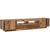 TV ormarić LED boja drva 200x35x40 cm konstruirano drvo | shoptok.hr