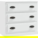 Maison Chic Komoda - Predalnik bela 70x35,5x67,5 cm inženirski les, (21716275) Cene