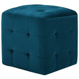 The Living Store Tabure 2 kosa moder 30x30x30 cm žametno blago - Tabure, (21419771) | Shoptok.si