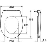 Grohe WC deska s počasnim zapiranjem Bau Ceramic (39493000) | Shoptok.si