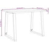  Blagovaonski stol sa živim rubom 110x70x75 cm od drva bagrema | shoptok.hr
