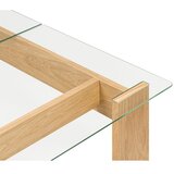 noo.ma Stolić za kavu sa staklenom pločom stola u prirodnoj boji 86x132 cm Naiko – | shoptok.hr