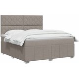  LED okvir za krevet s madracem Sivosmeđa 140 x 200 cm Tkanina | shoptok.hr